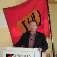 Thomas Bauske präsentiert sich in Schney als Kandidat für unseren Bundestags-Wahlkreis